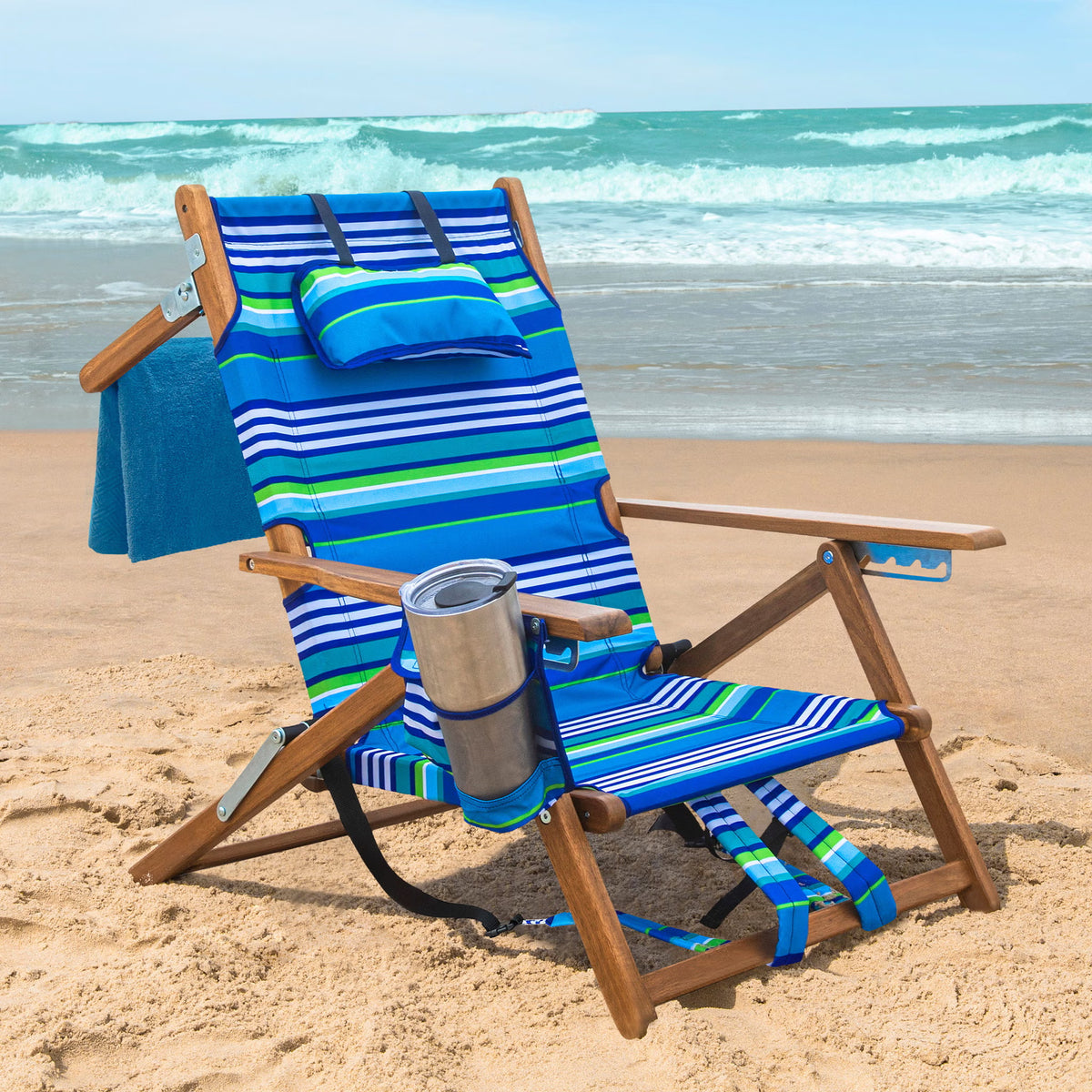 Melino Wood Beach Chair
