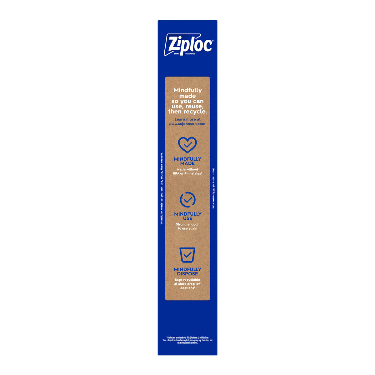 Ziploc Seal Top Freezer Bag, 2-Gallon, 10-Count, 3-Pack