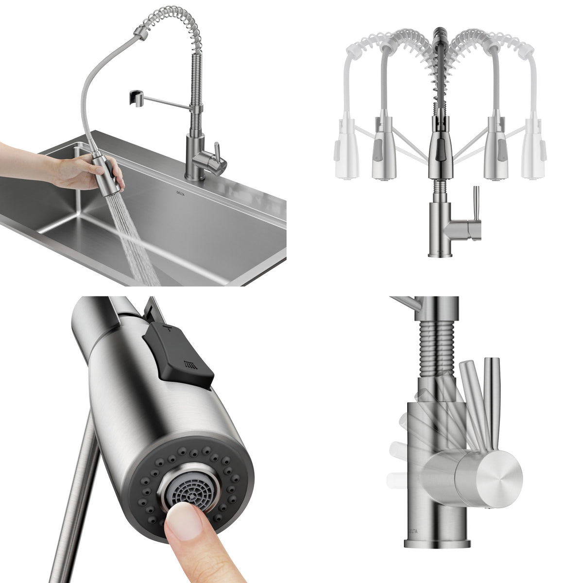 Elevate Your Kitchen with the Delta Pull-Down High Arc Faucet! ✨💧 #KitchenGoals #HomeImprovement
