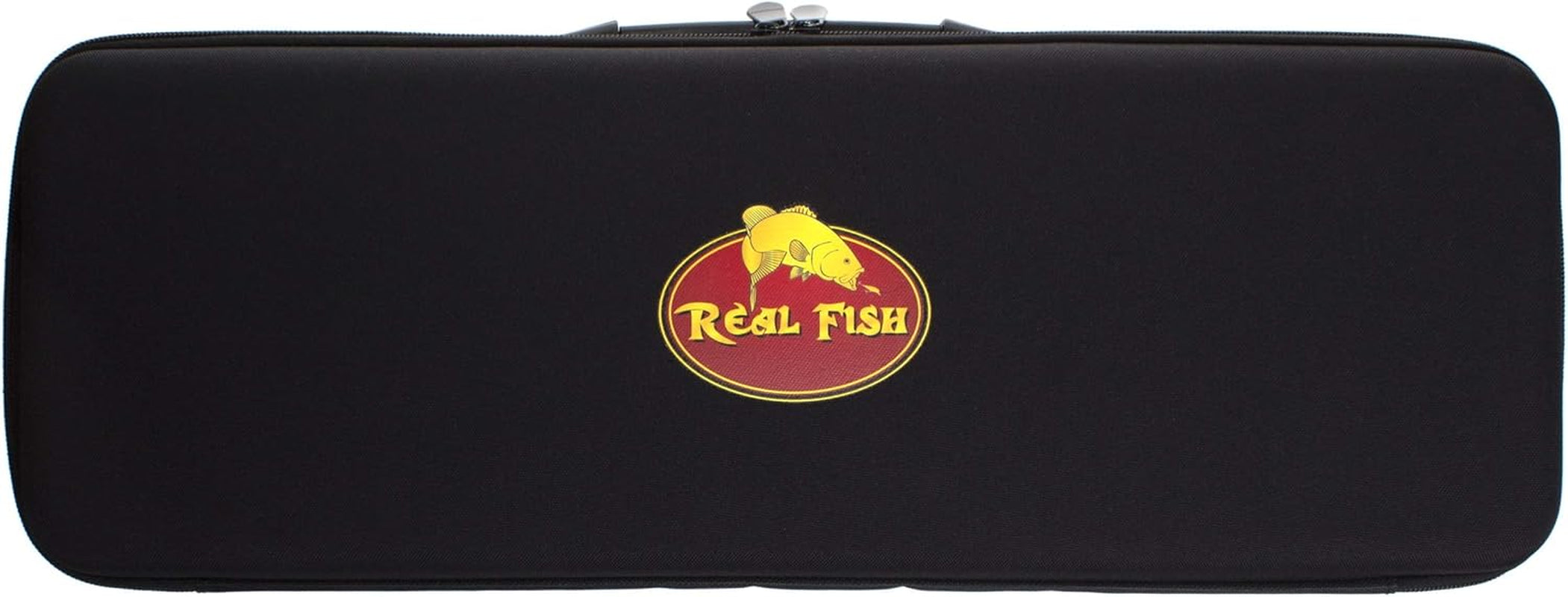 REAL FISH 7' Spinning Fishing Rod and Reel Combo Kit Portable Telescopic Pole Travel Freshwater Tackle Box Carbon Fiber Line Lures Hooks Carrier Bag Beginners