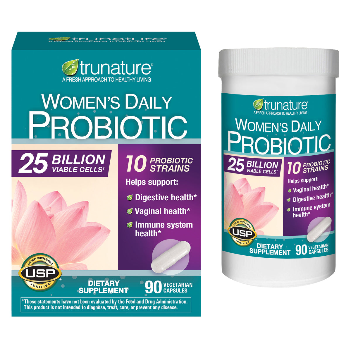 Trunature Women'S Daily Probiotic, 90 Vegetarian Capsules