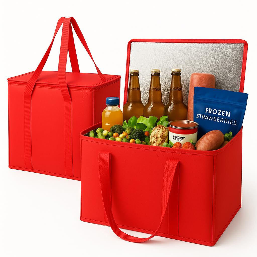 Musbus Catering Bag Doordash 22X14X13 3 Pack Insulated Food Delivery Bag Cooler Bags Keep Food Warm Therma Cooler Bags Therma Catering Shopper Accessories Hot