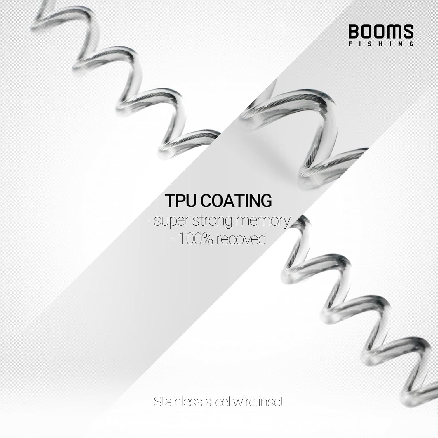 Booms Fishing T01 Coiled Lanyards for Fishing Rods and Fly Fishing Nets