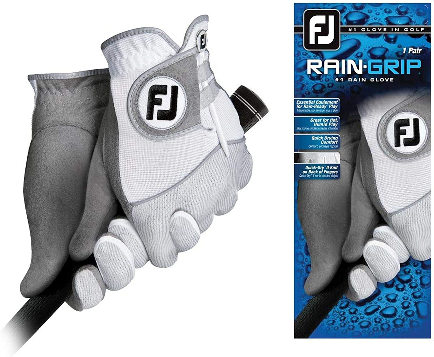 Footjoy Men'S Raingrip Pair Prior Generation Golf Glove