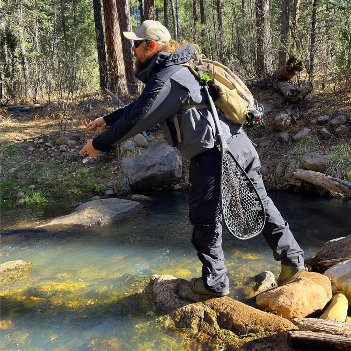 8 Fans Fishing Pants,Waterproof Rain Pants for Men&Women Quick Dry Hiking Pants for Outdoor Fishing Hikng Skiing Trawler
