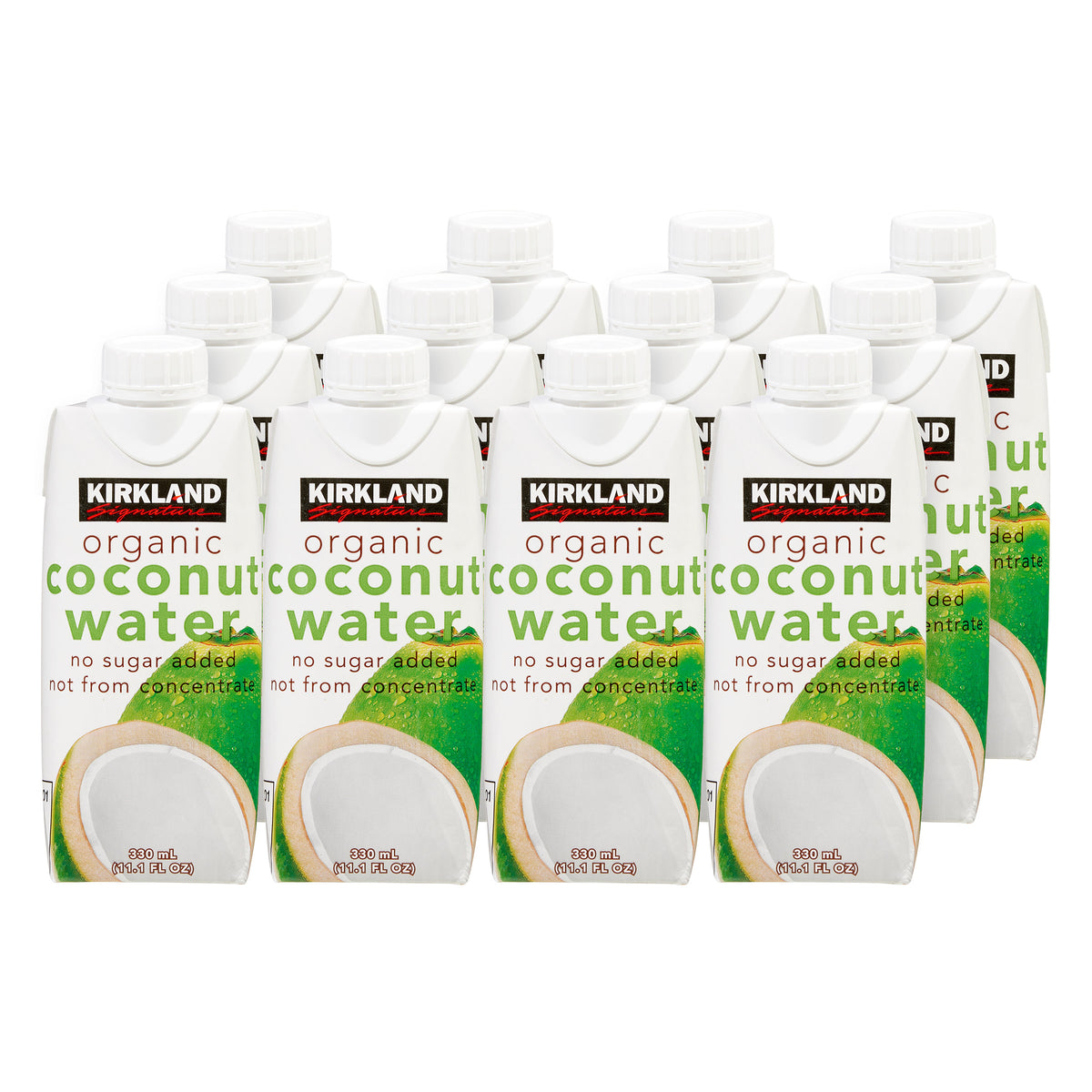 Kirkland Signature, Organic Coconut Water, 11.1 Fl Oz, 12-Count