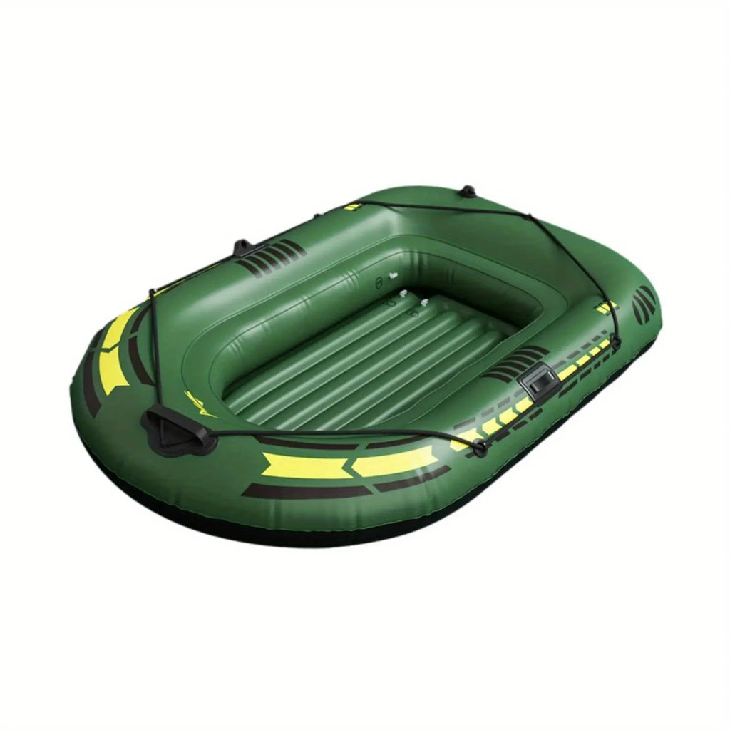 Portable Inflatable Boat Canoe Inflatable Fishing Kayak Rafting & Fishing Boats Raft with Oars Pump for Adult Outdoor Fishing, River and Lake Exploration, Sunbathing, Folding Kayak for Drifting, With