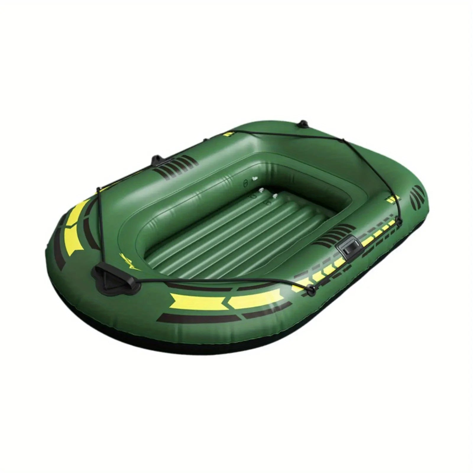 Portable Inflatable Boat Canoe Inflatable Fishing Kayak Rafting & Fishing Boats Raft with Oars Pump for Adult Outdoor Fishing, River and Lake Exploration, Sunbathing, Folding Kayak for Drifting, With