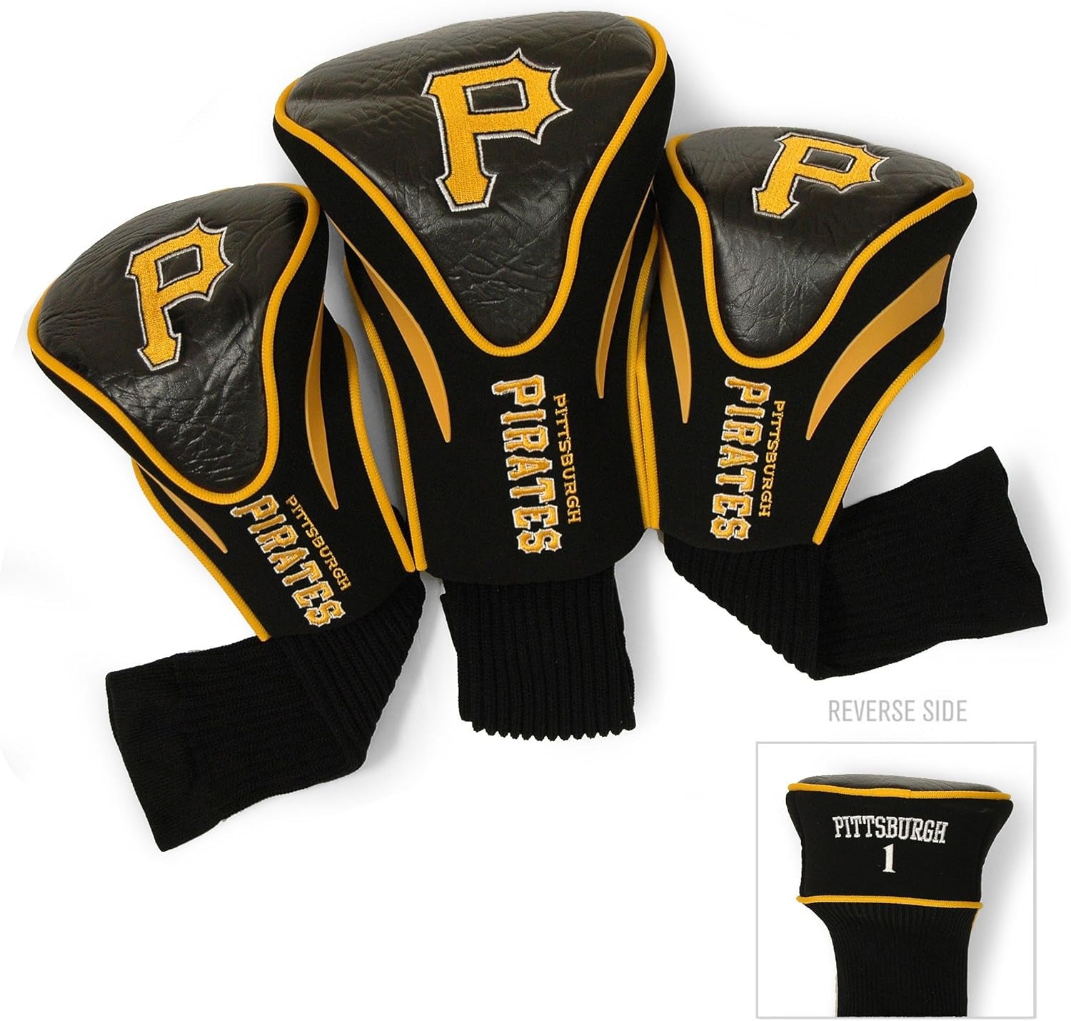 Team Golf MLB Adult-Unisex 3 Pack Contour Head Covers