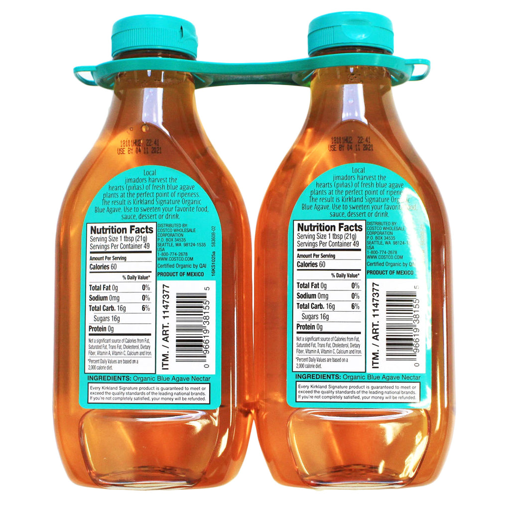 Kirkland Signature Organic Blue Agave, 36 Oz, 2-Count