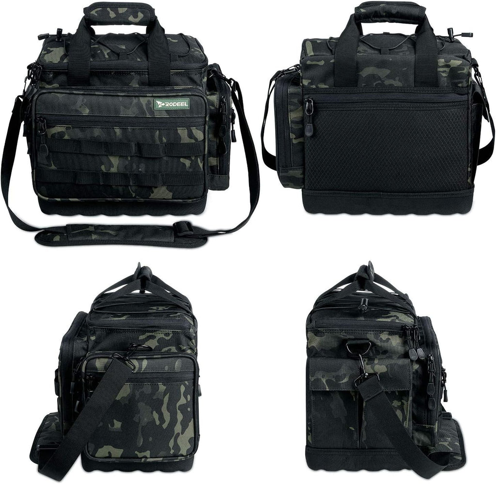 Rodeel Fishing Tackle Bags - Saltwater or Freshwater Fishing Bags with 4 Trays