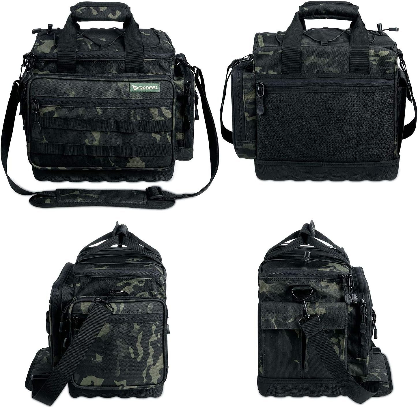 Rodeel Fishing Tackle Bags - Saltwater or Freshwater Fishing Bags with 4 Trays