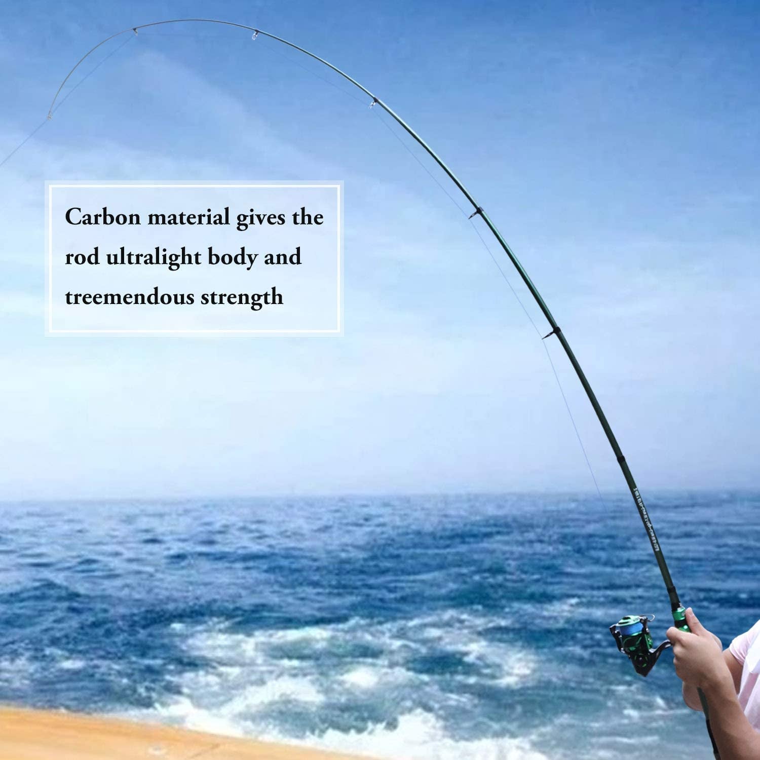 Sougayilang Fishing Rod Reel Combinations, 24 Ton Carbon Fiber, Portable Telescopic Fishing Rod Spinning Reels for Travel Saltwater Freshwater Fishing Gifts for People