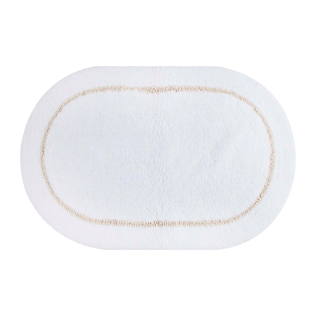 Oval Border Bath Rug