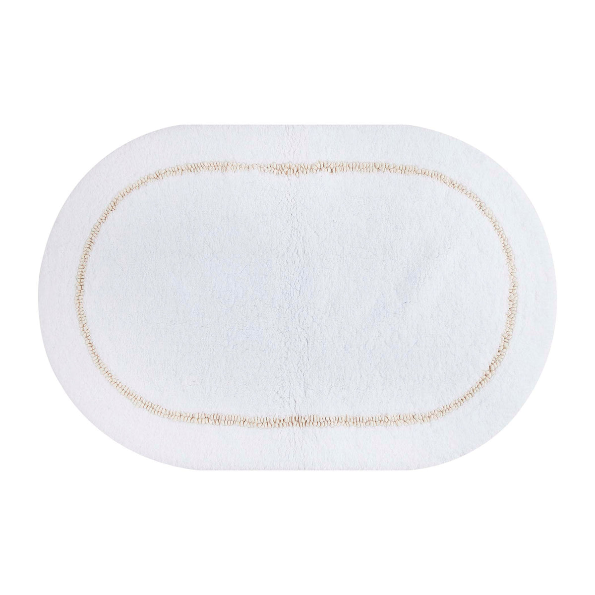 Oval Border Bath Rug