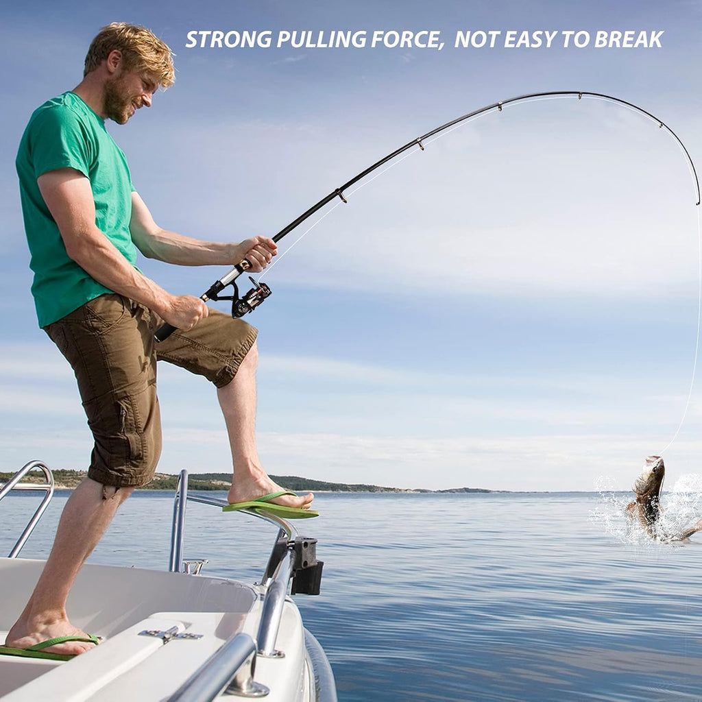 Shinepick Telescopic Fishing Rod and Reel Combo Set with Fishing Line, Fishing Pole with Stainless Steel Spinning Fishing Reel for Beginner Travel Saltwater Freshwater