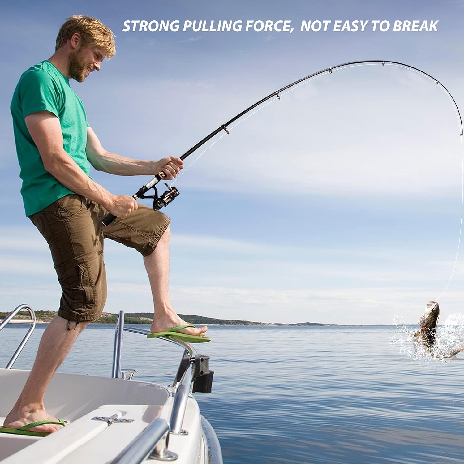 Shinepick Telescopic Fishing Rod and Reel Combo Set with Fishing Line, Fishing Pole with Stainless Steel Spinning Fishing Reel for Beginner Travel Saltwater Freshwater
