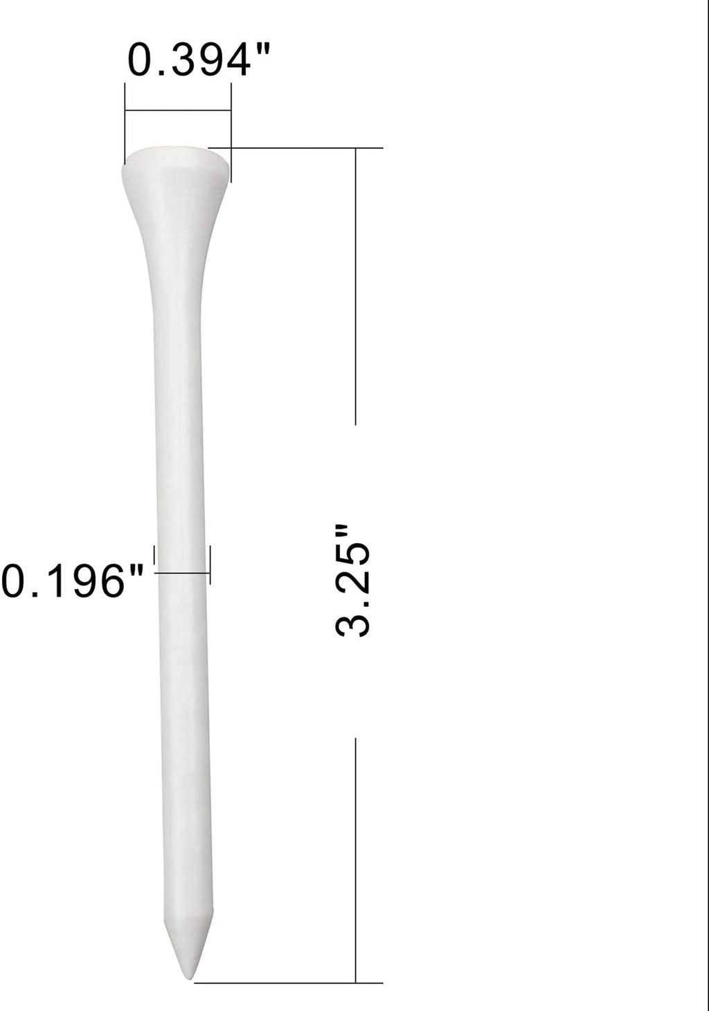MYKUJA Bamboo Golf Tees Wood|Professional Multiple Colors Golf Tees 3-1/4,2-3/4,2-1/8 Inch Pack of 50/100|Golf Tee in Package